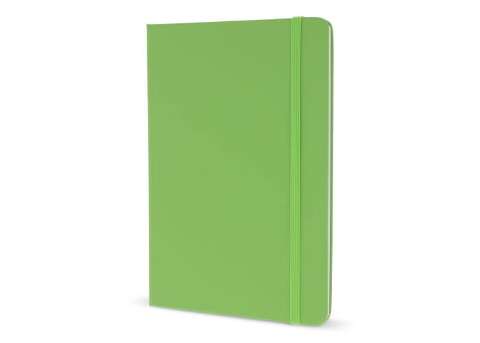 Carnet A5 personnalisé avec fermeture élastique Vert clair